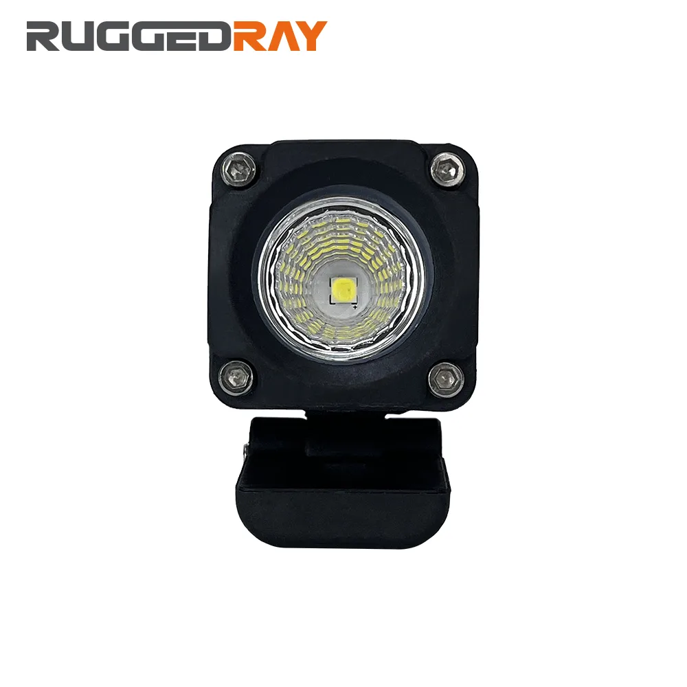 RuggedRay TC-S5 1.5-inch auxiliary light, single LED emitter in a compact black housing with an adjustable mounting bracket